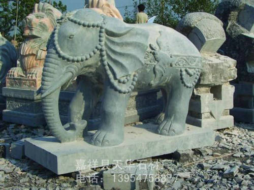 点击查看详细信息　标题：石象动物石雕 阅读次数：6822